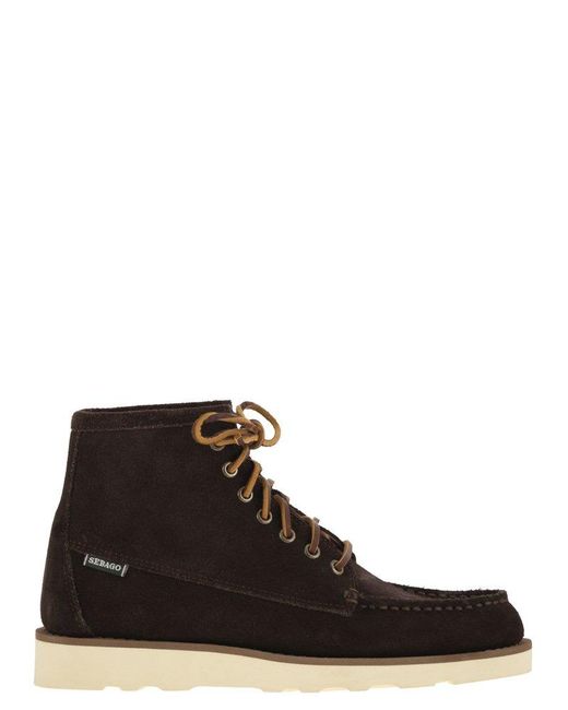 Sebago Brown Tala Lace-Up Boots for men