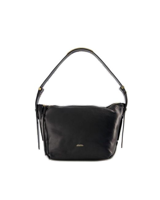Isabel Marant Black Leyden Zipped Shoulder Bag