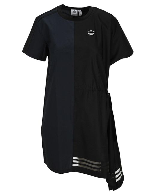 Adidas Originals Black Asymmetric T-shirt Dress