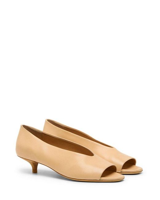 Marsèll Natural Open-Toe Pumps