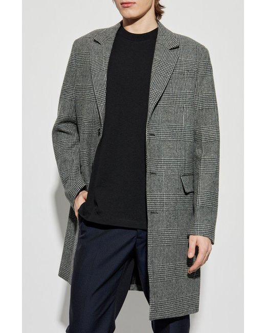 AllSaints Gray Coat Whitlock for men