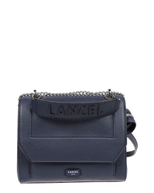 Lancel Blue Ninon De Chain Linked Shoulder Bag