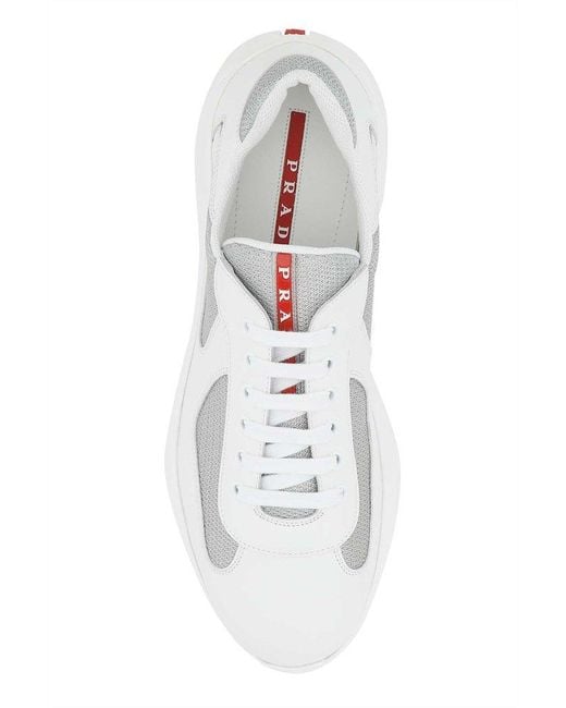 Prada White America's Cup Sneakers for men
