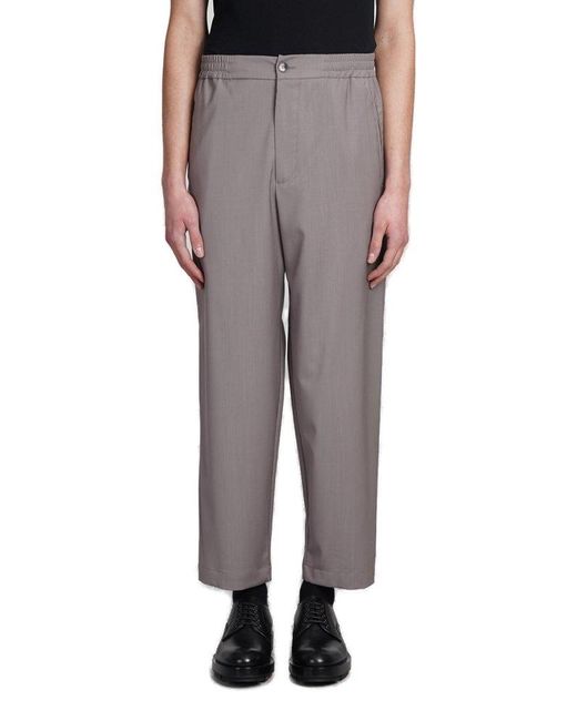 Barena Gray Canasta Mid-rise Straight-leg Trousers for men