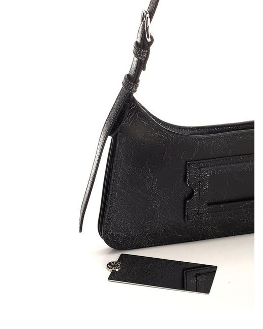 Acne Black 'platt Mini' Shoulder Bag,