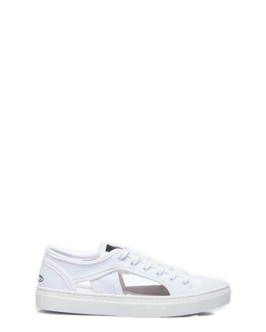 Vivienne Westwood White Brighton Lace-up Sneakers