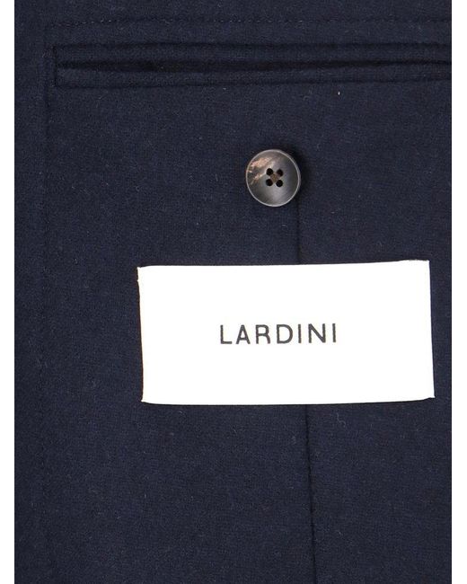 Lardini Blue Double Breasted Tailored Blazer for men