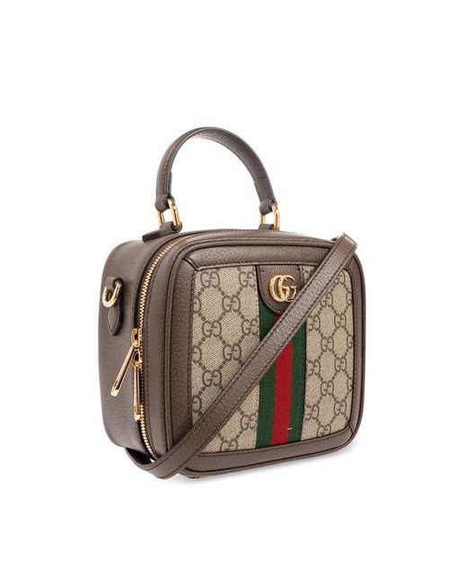 Gucci Brown Ophidia Mini GG Crossbody Bag