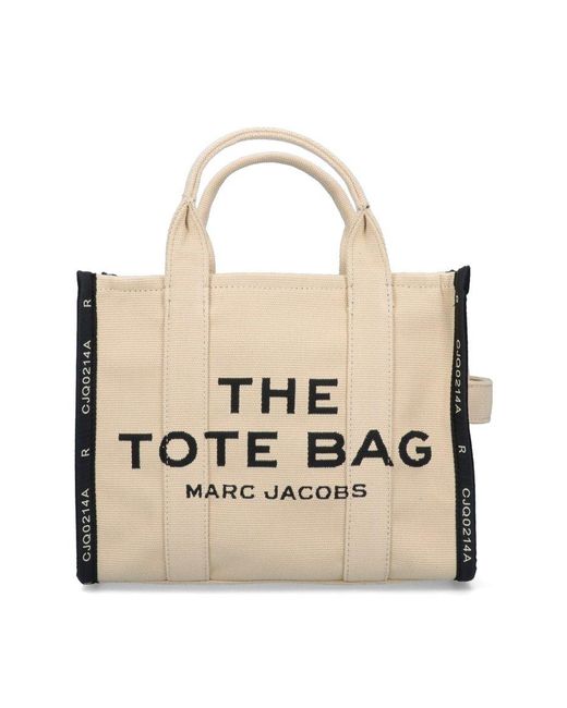 Marc Jacobs The Jacquard Small Traveler Tote Bag in Natural | Lyst