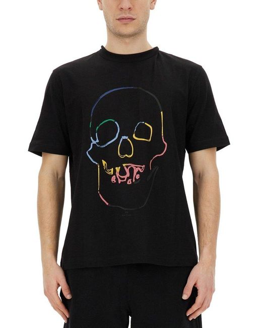 PS by Paul Smith Black Skull T-Shirt for men
