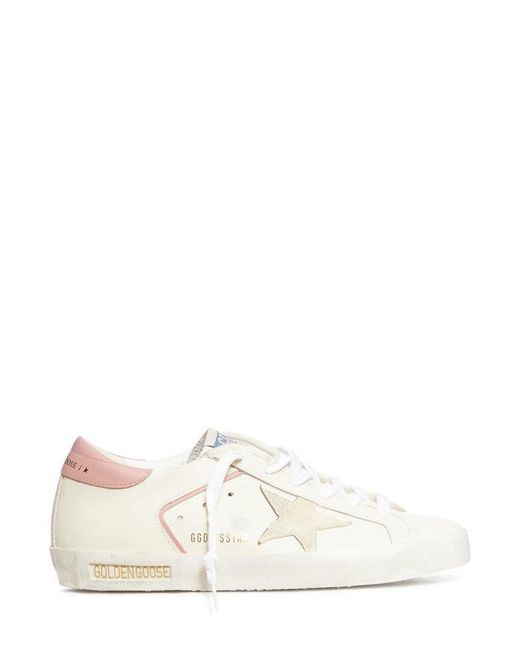 Golden Goose Deluxe Brand White Super-star Lace-up Sneakers