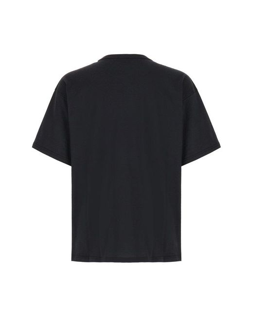 DIESEL Black Oversized Printed T-Shirt for men