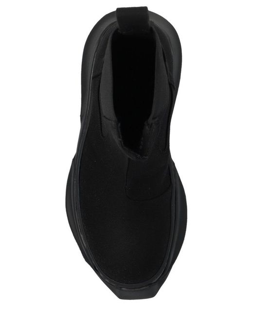 Rick Owens Black 'beatle Abstract' Chelsea Boots,