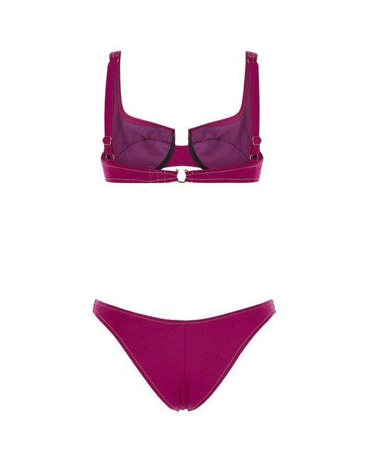 Reina Olga Purple Brigitte Sleeveless Bikini Set
