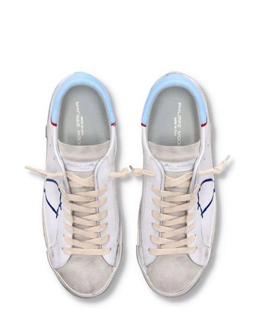 Philippe Model White Prsx Low-top Sneakers for men