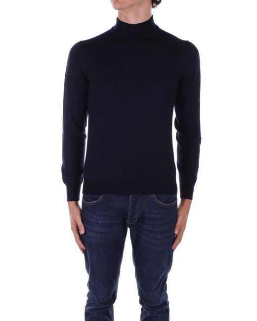 Tagliatore Blue Sweaters for men
