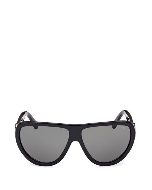Moncler Black Oversized Frame Sunglasses