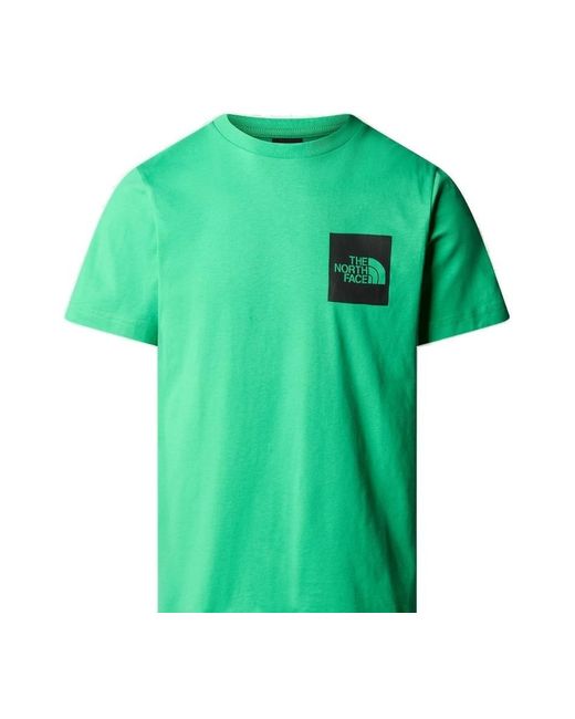 The North Face Green Logo Printed Crewneck T-shirt for men