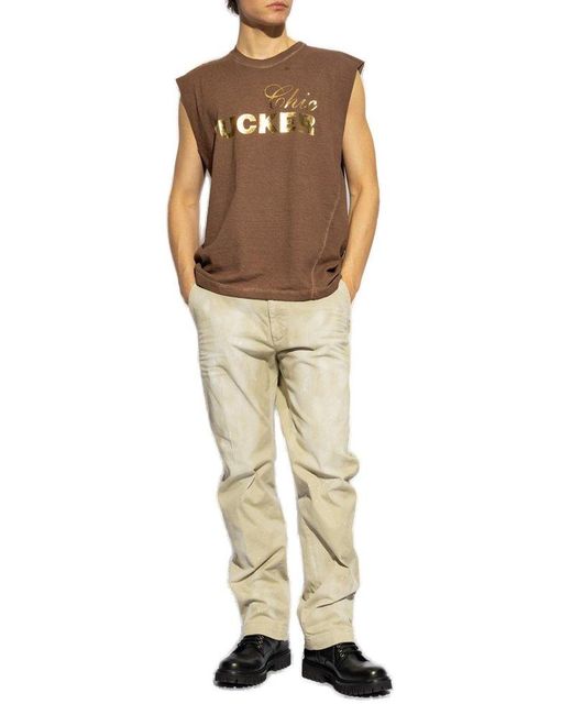 DSquared² Brown Printed T-shirt, for men