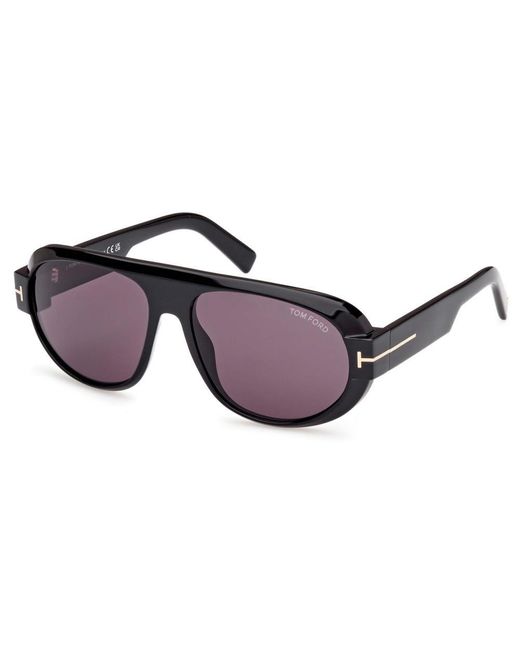 Tom Ford Black Pilot Frame Sunglasses for men