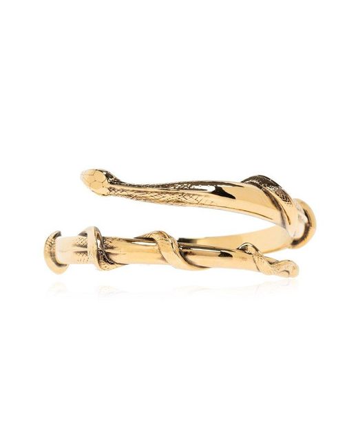 Alexander McQueen Metallic Brass Bracelet