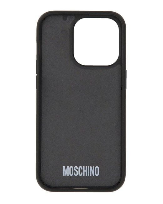 Moschino Black Teddy Cover For Iphone 14 And 14 Pro