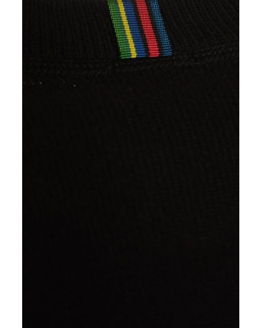 PS by Paul Smith Black Crewneck Knitted Jumper for men