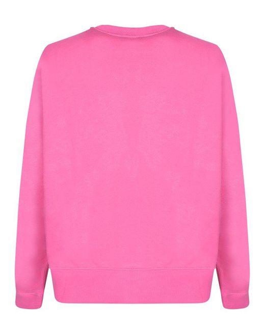 Polo Ralph Lauren Pink Pony Embroidered Crewneck Sweatshirt
