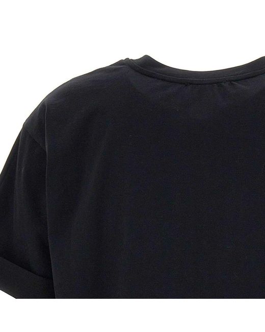 Elisabetta Franchi Black Cotton T-shirt