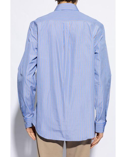 Paul Smith Blue Striped Pattern Shirt, for men