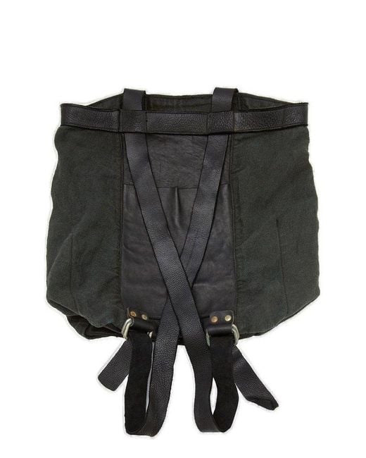 Guidi Black Backpack for men