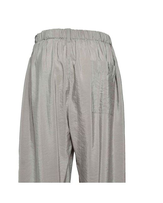 Lemaire Gray Relaxed Fit Tapered Leg Trousers