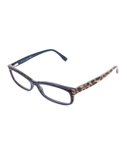 Jimmy Choo Black Rectangular Frame Glasses