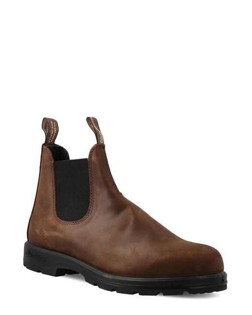 Blundstone Brown Round-toe Ankle Boots for men