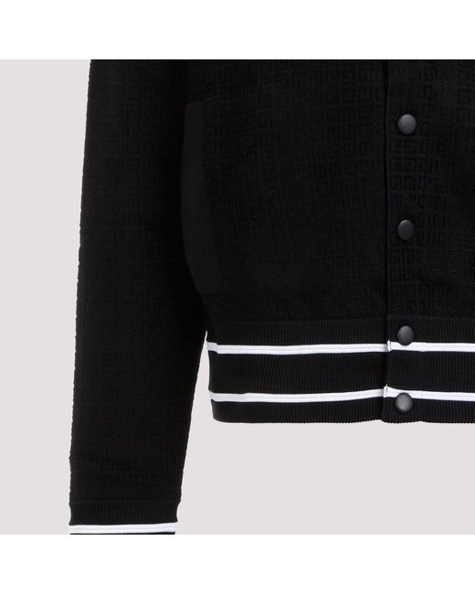 Givenchy Black 4g Motif Bomber Jacket for men