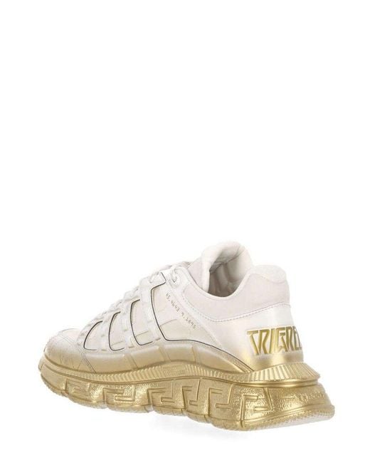 Versace White Trigreca Lace-up Sneakers for men