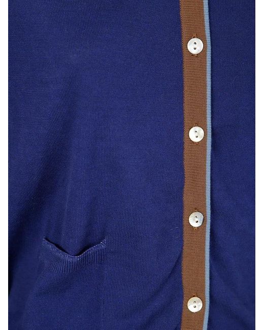 In bed with You Blue Button-Up Cardigan Sweater