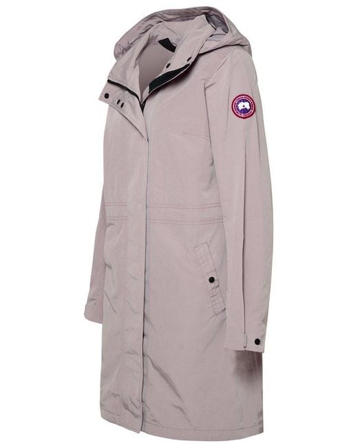 Canada Goose Gray Belcarra Zip-up Hooded Coat for men