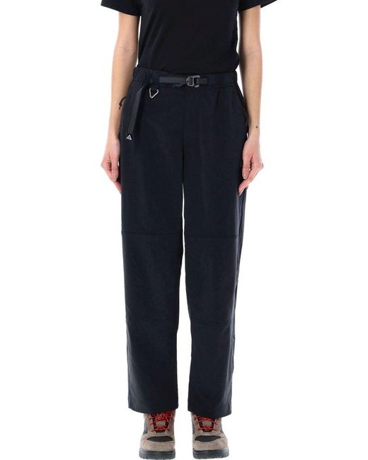 Nike Black Mid-rise Belted Performance Trousers
