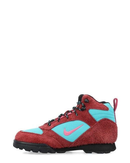 Nike Red Acg Torre Panelled Lace-up Boots