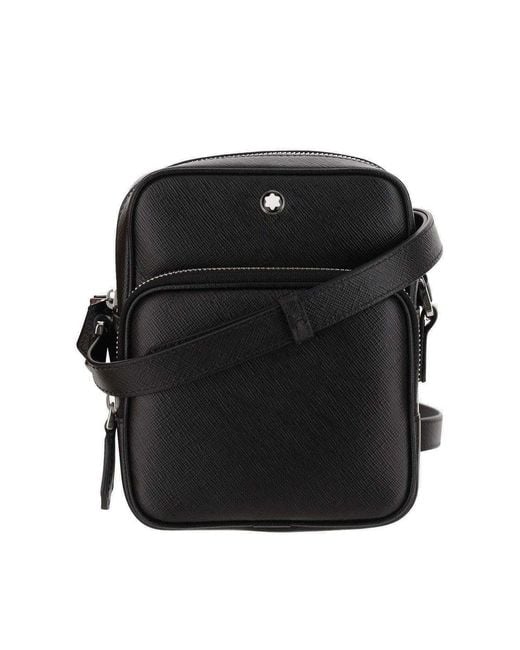 ショルダーバッグ Montblanc Black Leather Crossbody Bag Montblanc Black Leather Crossbody Bag Men | Watches Prime
