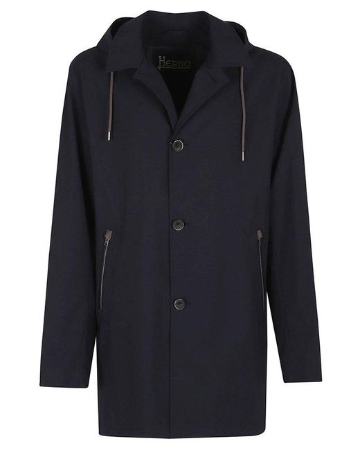 Herno Blue Trench for men