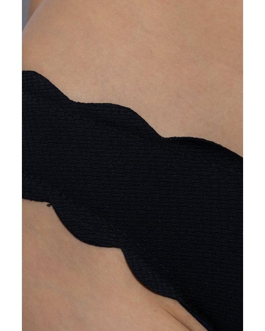 Marysia Swim Blue Scalloped Edge Activewear