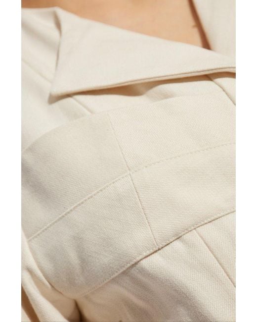 IRO White Tailored Puff Sleeve Jacket