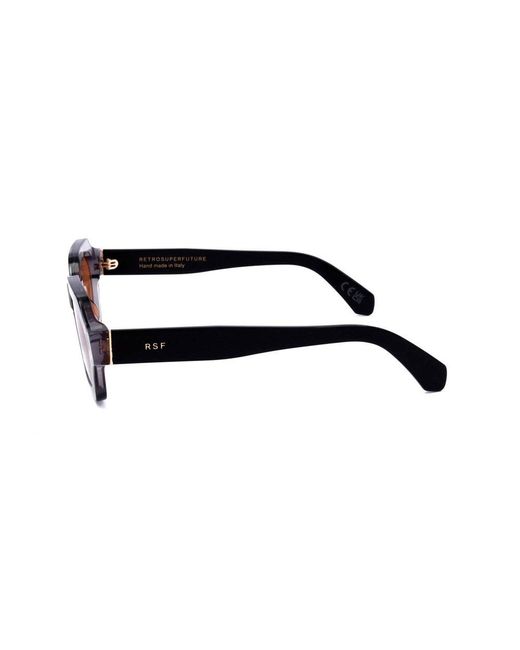 Retrosuperfuture Gray Pooch Stilo Geometric Frame Sunglasses