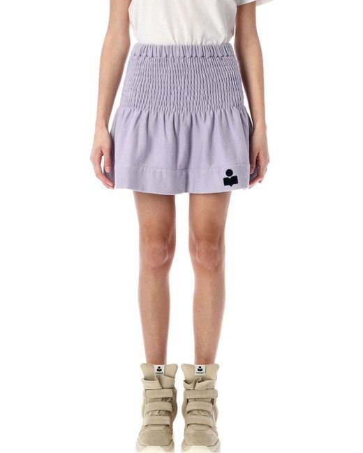 ミニスカート ISABEL MARANT ETOILE PACIFICA MINISKIRT Beige Pacifica Miniskirt by Isabel Marant Etoile on Sale
