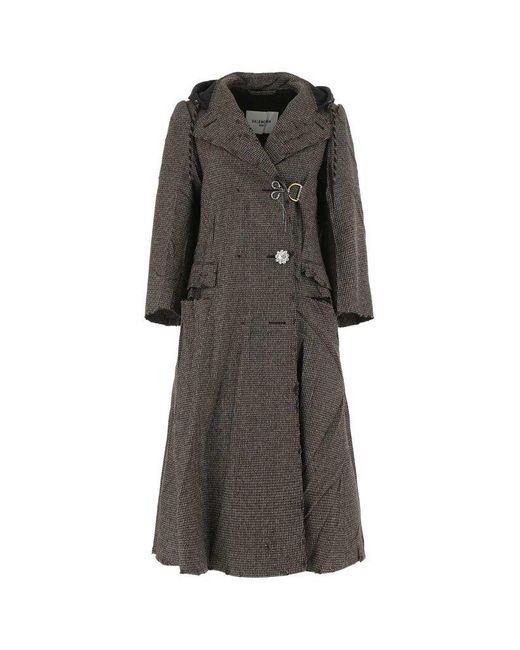 balenciaga hooded coat