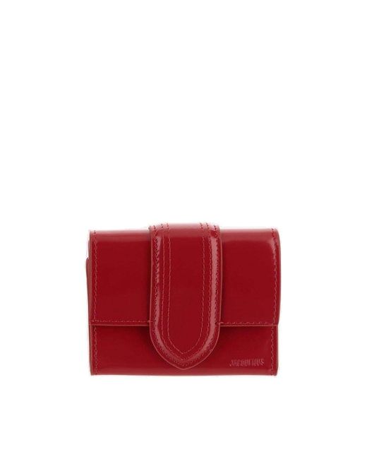 Jacquemus Red Le Compact Bambino Flap Wallet