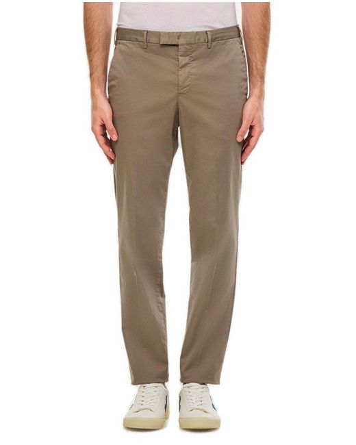 PT Torino Natural Straight-leg Tailored Trousers for men