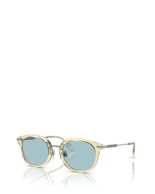 Burberry Blue Round Frame Sunglasses